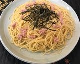 自家製！からすみパスタツナバター醤油味作り方4写真