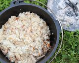ダッチオーブンで作るアジアン鶏めし！作り方4写真