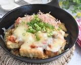 厚揚げ豆腐のキムチチーズ焼き作り方3写真