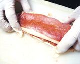 ボリューム満点!ハンバーグ挟みトンカツ作り方3写真