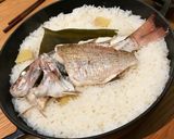 ストウブ鍋で炊飯、人気の鯛めし・本格派作り方11写真