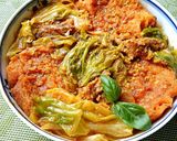 野菜Jで～春キャベ鯖カレーパンリゾット❁作り方10写真