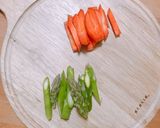 アスパラ丼作り方1写真