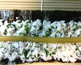 蕗と筍の細巻き 蕗の葉入り酢飯　あて巻き作り方7写真