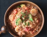 海老とアボカドのトマトクリームリゾット作り方5写真