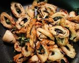 セロリの葉っぱとちくわのめんつゆ炒め♪作り方5写真