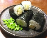 蕗と筍の細巻き 蕗の葉入り酢飯　あて巻き作り方8写真