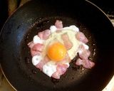チャチャッと作る^_^ベーコンエッグ丼作り方3写真