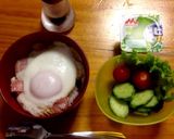 チャチャッと作る^_^ベーコンエッグ丼作り方7写真