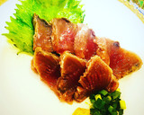 塩酒粕で旨♪カツオのお刺身&たたき風作り方3写真