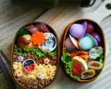 キャラ弁 てんとう虫と2色そぼろの春弁当作り方7写真