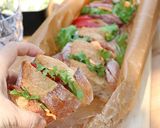 ピクニックに　丸ごとバゲットサンド作り方7写真
