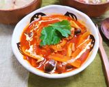 簡単!たっぷり野菜の豚コマ煮込みバーグ作り方7写真