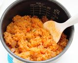 野菜ジュースで☆炊飯器おまかせピラフ作り方7写真