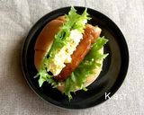 ［照り焼きチキン 卵サラダ サンド］作り方4写真