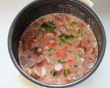 野菜ジュースで☆炊飯器おまかせピラフ作り方5写真