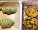 自家製天然酵母の甘納豆入りヨモギパン作り方14写真