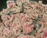 豚薄切り肉QP炒めニラソースがけ作り方4写真