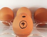 ゆで卵のニワトリさん作り方1写真