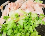 イタメシ☆ベーコン＆レタス炒めマヨ添作り方2写真