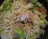 　ひと味違うね☆　トロ～の月見焼きうどん作り方2写真
