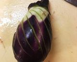 茶せん茄子の肉みそあん作り方1写真