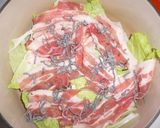 塩こんぶだけ！　白菜と豚肉の重ね蒸し♪作り方2写真