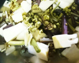 わらびとたけのこの炊き込みご飯作り方4写真