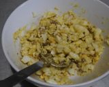 ゆで卵とアンチョビのブルスケッタ作り方1写真