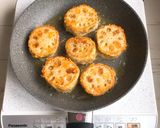 チーズカレーつくねれんこん挟み焼き作り方8写真