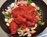 フライパンでトマトパスタ作り方4写真