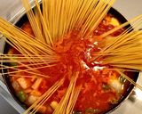 フライパンでトマトパスタ作り方6写真