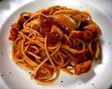 フライパンでトマトパスタ作り方8写真