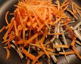 薫りがいい胡麻味噌味のきんぴらごぼう作り方2写真