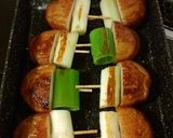 かわいいサラダ♪さつまあげと長ネギ串焼き作り方2写真