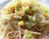 春キャベツのツナコーン♪パスタ作り方3写真