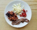 梅と春キャベツのアンチョビパスタ作り方3写真