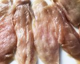 鶏むね肉の大葉とチーズくるくる焼き♪作り方2写真
