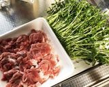 簡単レンチン♫豚肉な豆苗巻作り方1写真