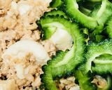 鶏ひき肉のそぼろゴーヤチャンプルー作り方3写真