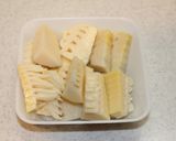 簡単！たけのこと豚肉のアンチョビソテー作り方1写真