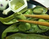 そら豆を抹茶昆布茶で作り方9写真