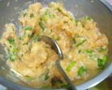 旨、速、安！簡単！ニラで鶏つくね作り方4写真
