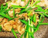 エシャロットの茎と豚バラの味噌炒め作り方4写真