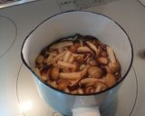 厚揚げのカリカリ焼きキノコ餡かけ作り方2写真