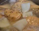 肉詰めの厚揚げ&がんもどきと大根の煮浸し作り方2写真