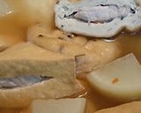 肉詰めの厚揚げ&がんもどきと大根の煮浸し作り方3写真