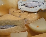 肉詰めの厚揚げ&がんもどきと大根の煮浸し作り方3写真