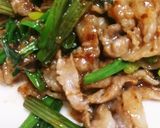 エシャロットの茎と豚バラの味噌炒め作り方5写真