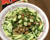 オクラとめかぶのネバトロ辛ラーメン作り方5写真
